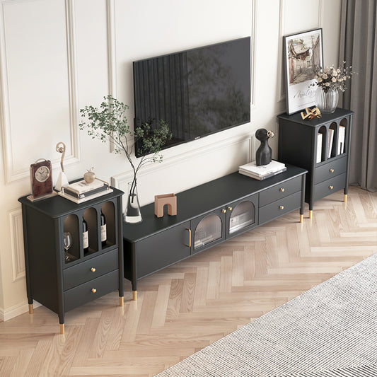 تسوق طقم طاولات مكون من 2 طاولة جانبية وطاولة تلفزيون | بيوت