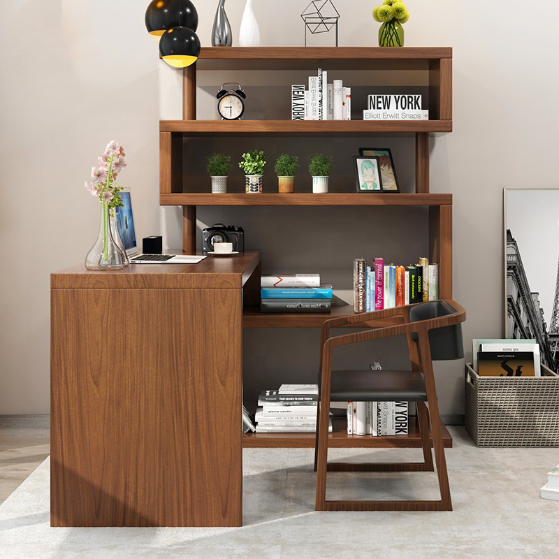 مكتب منزلي للدراسة تصميم خشبي