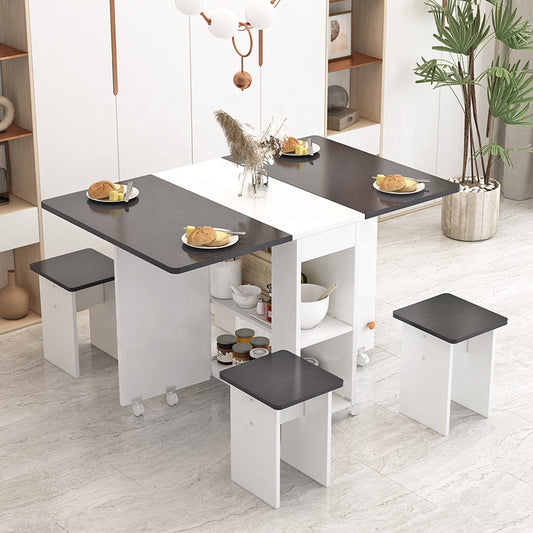 تصفح الان طاولة طعام خشبي قابله للتمدد والطي اونلاين | بيوت