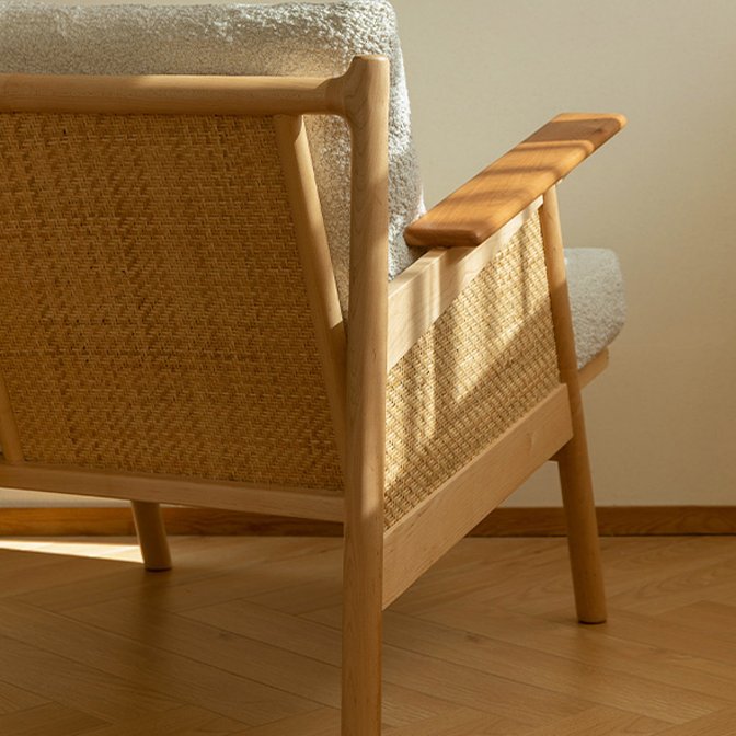 تسوق الأن كرسي استرخاء من الخشب متعدد الالوان اونلاين | بيوت