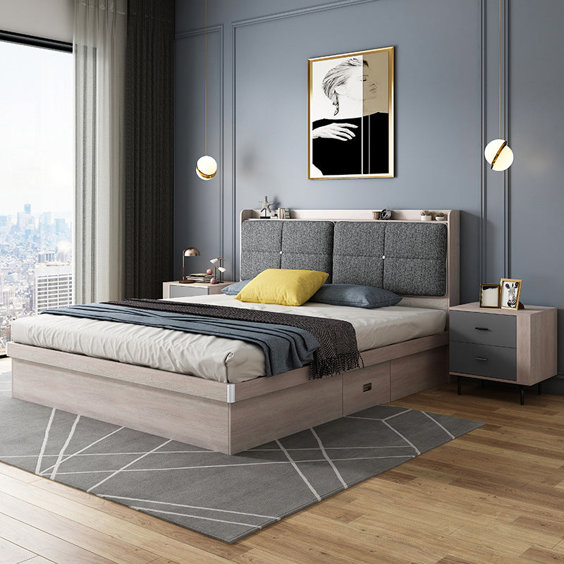 غرفة نوم مكون من 2 كومودينو و سرير و دولاب