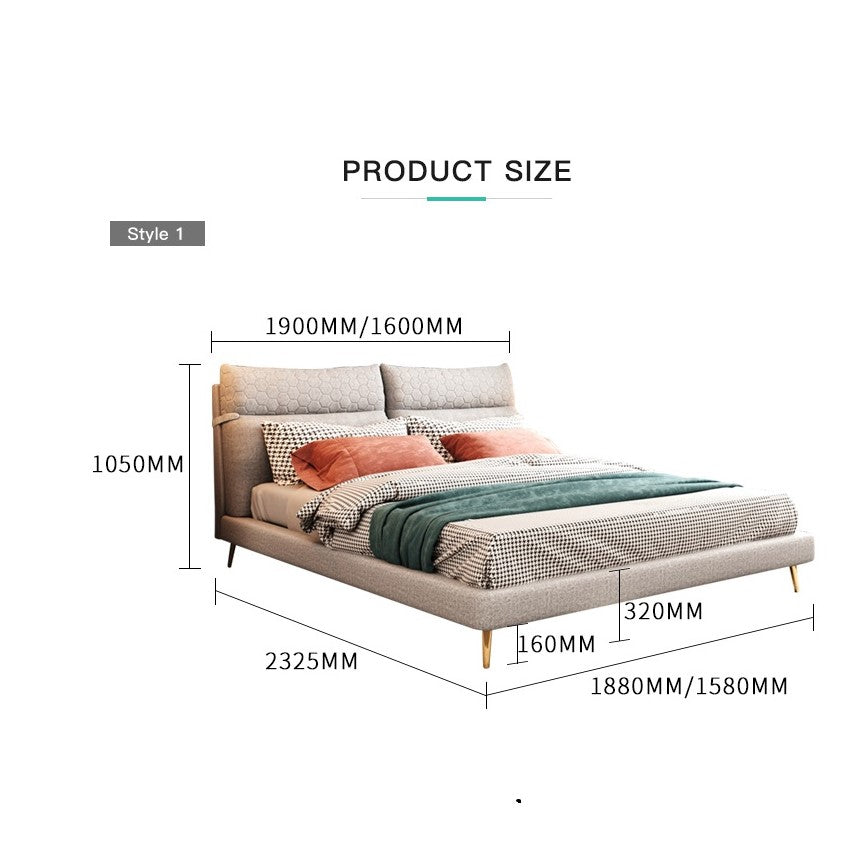 تصفح الان سرير نوم من القماش والخشب تصميم مميز اونلاين | بيوت