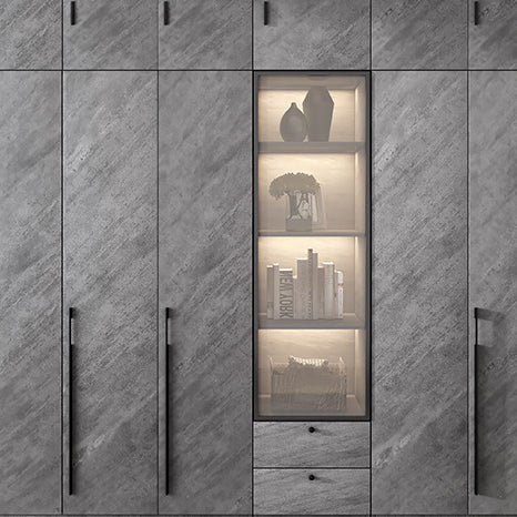 دولاب ملابس بخزانة علوية انيق