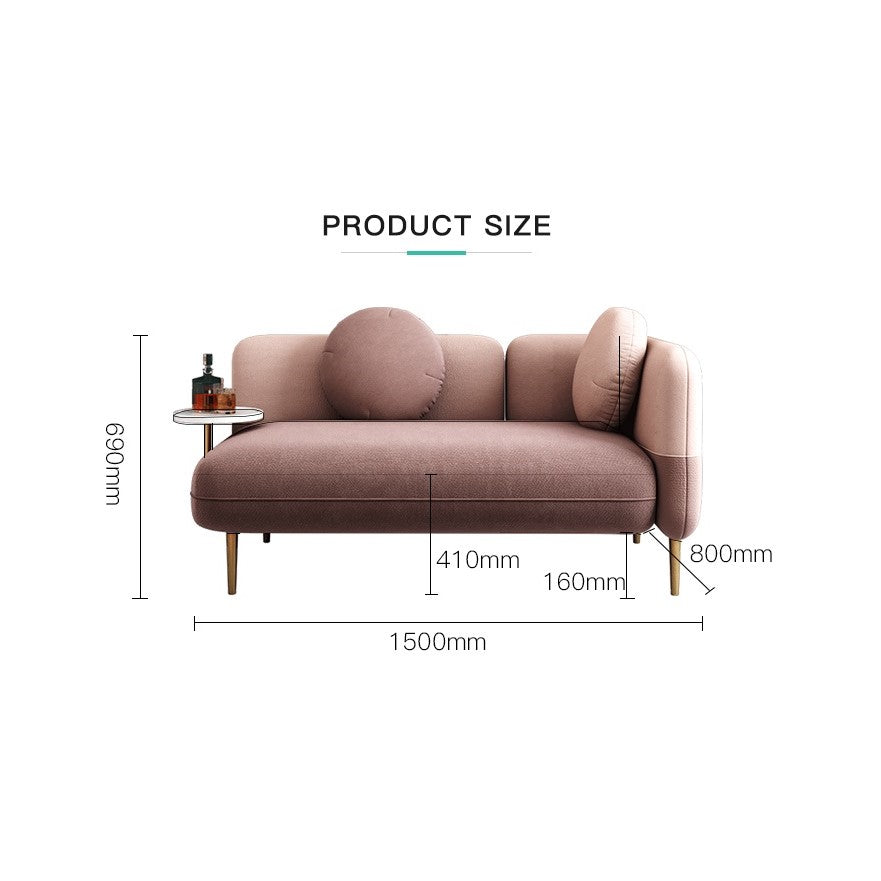 تسوق اونلاين كنبة مودرن باللون الودري مع طاولة قهوة | بيوت