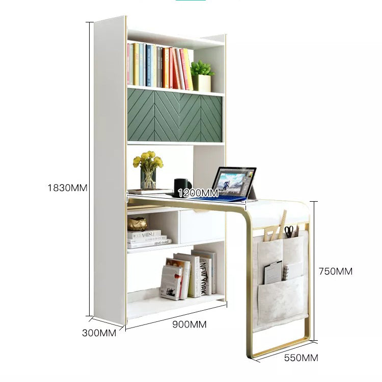 طاولة مكتب مع وحدة تخزين