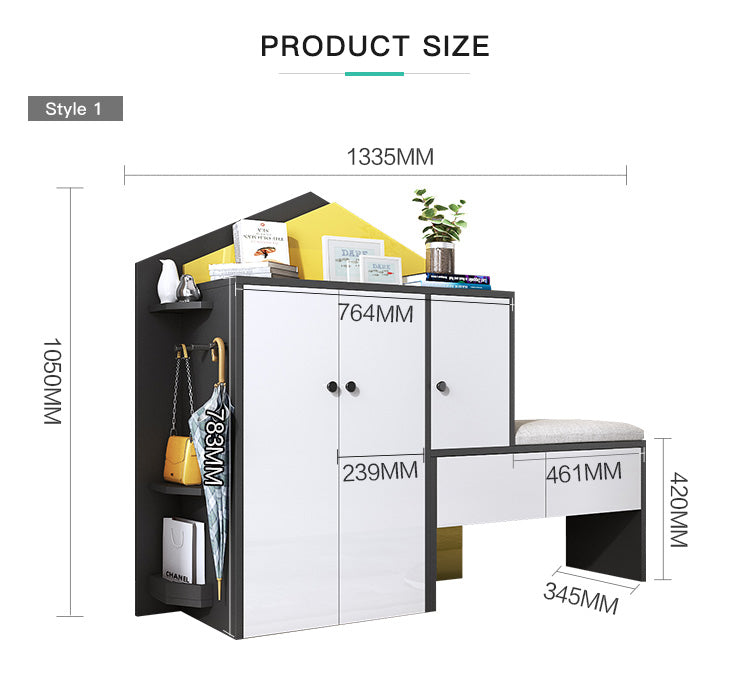 تصفح الان دولاب اطفال خشبي مزود بمقعد اونلاين | بيوت
