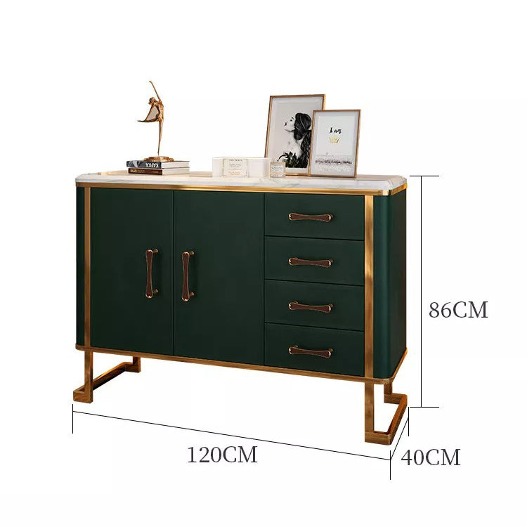 تسوق الان طاولة بوفية بأطار معدني وسطح مميز اونلاين | بيوت