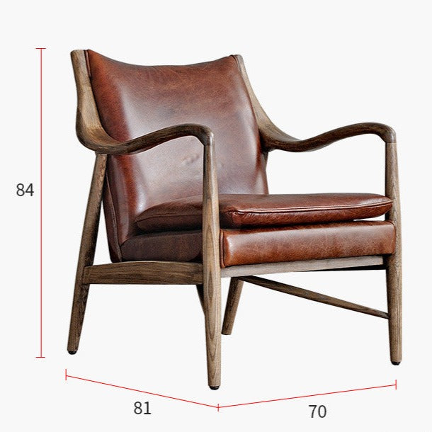 تصفح الأن كرسي استرخاء تصميم خشبي وجلد اونلاين | بيوت