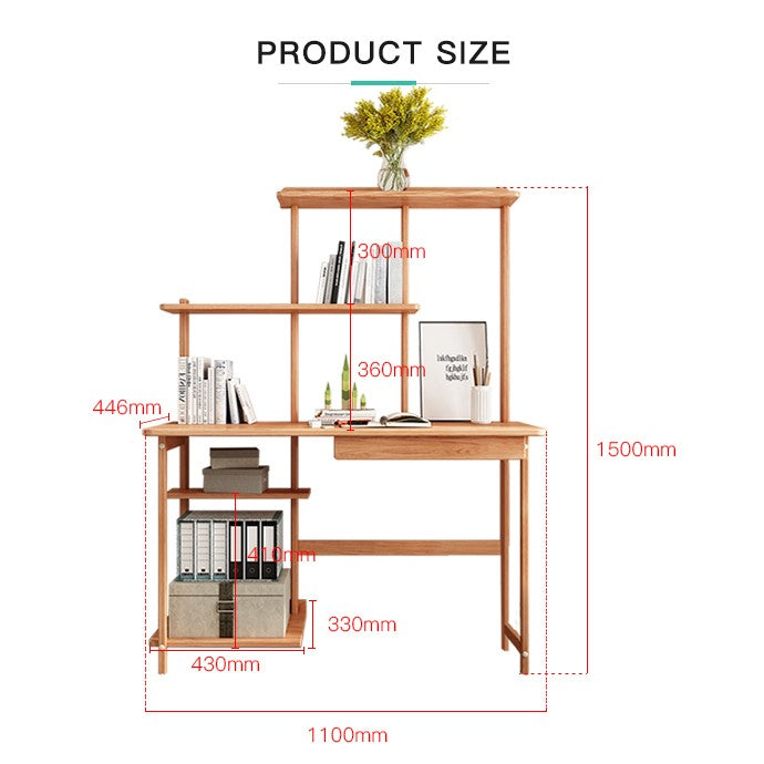 مكتب كمبيوتر خشبي بشكل جديد