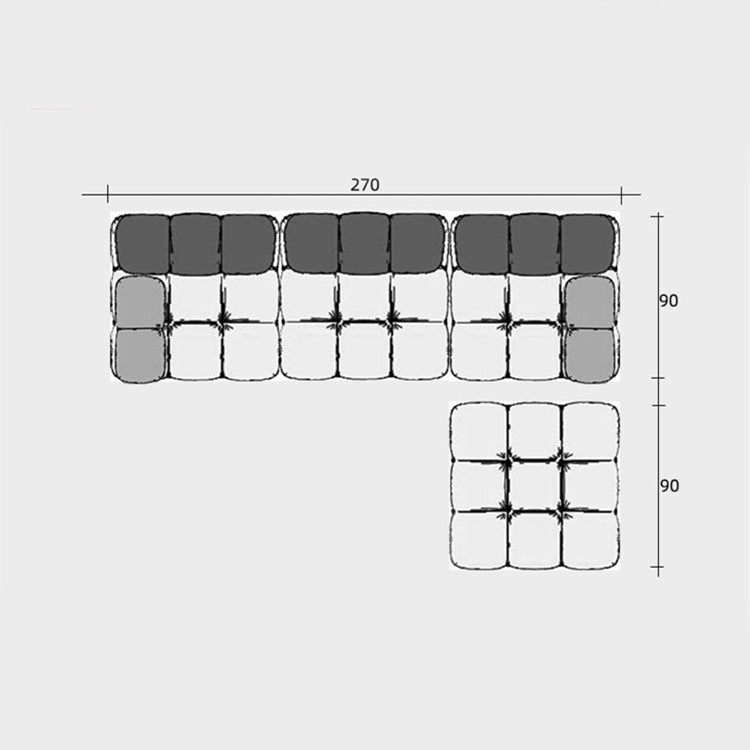 تسوق الان كنبة زاوية من القماش والخشب اونلاين من منصة | بيوت