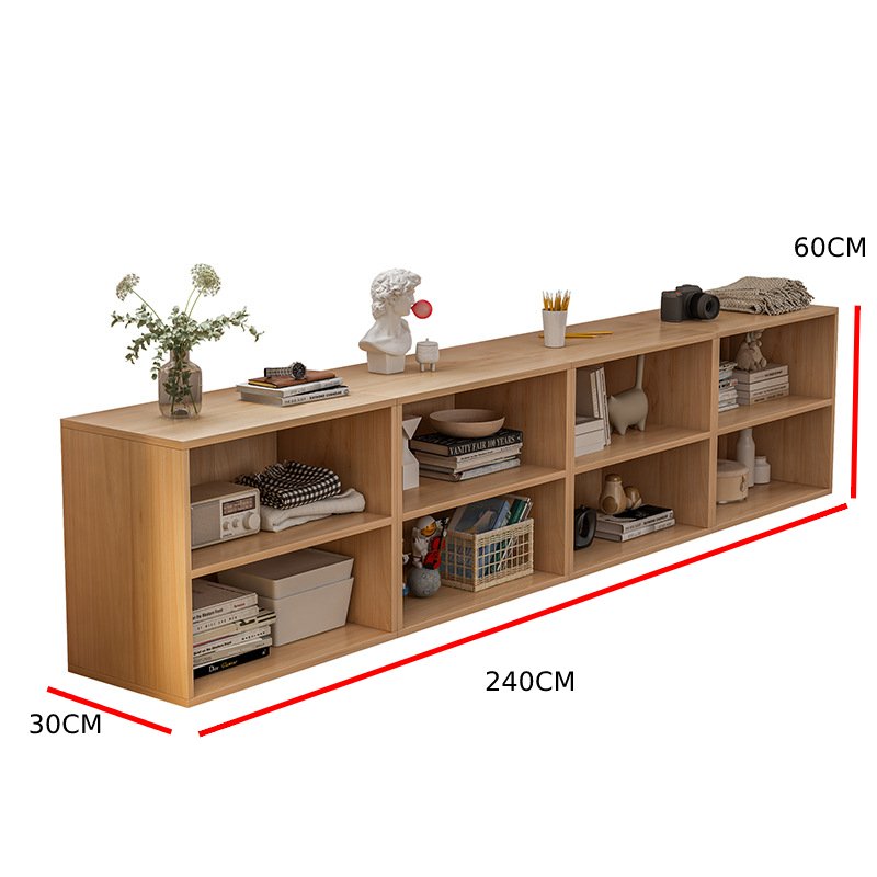 خزانة كتب بأرفف متعددة