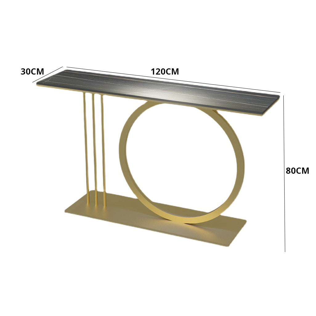 متاح الان كونسول معدني عصري باللون الذهبي والأسود | بيوت