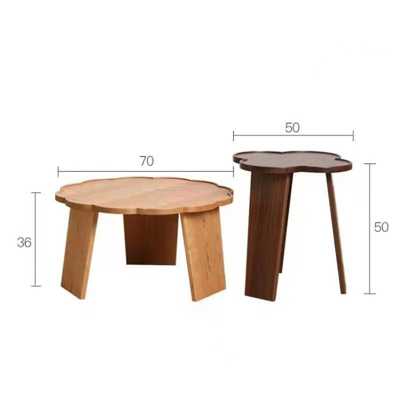 طاولة قهوة مزدوجة على الطراز الياباني