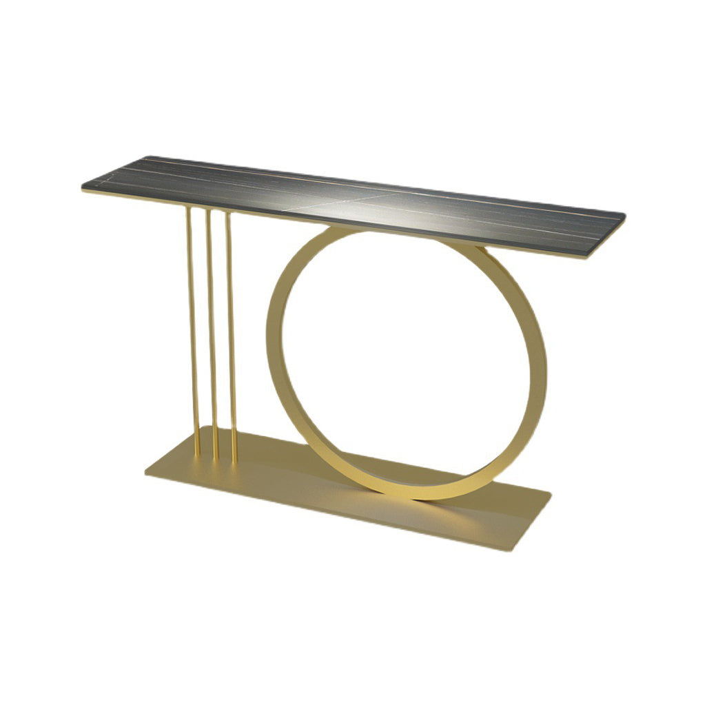 متاح الان كونسول معدني عصري باللون الذهبي والأسود | بيوت