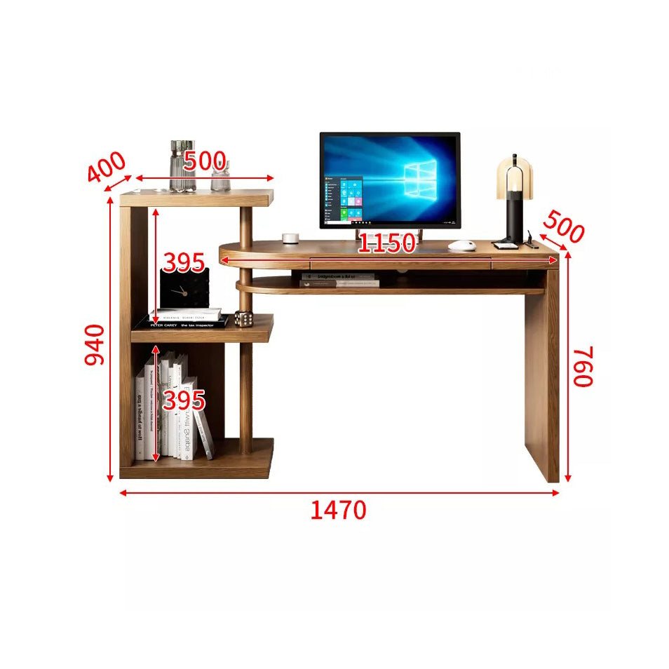 مكتب بوحدة تخزين تصميم عصري للعمل والدراسة