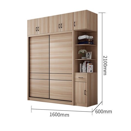 دولاب ملابس خشب متعدد الخزائن