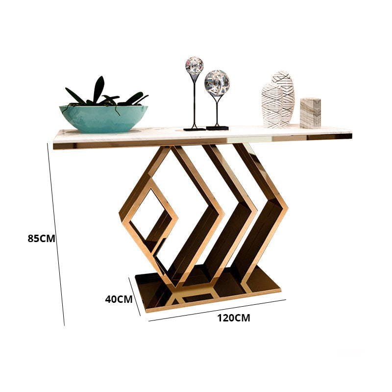 تسوق الان كونسول تصميم معدني بسطح رخامي اونلاين | بيوت