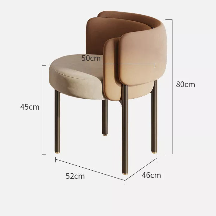 تسوق الان كرسي طاولة طعام من القماش بساق معدني | بيوت