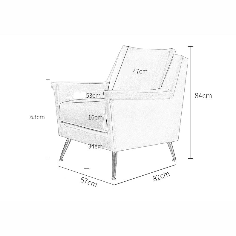 كرسي منفرد بأرجل معدنية
