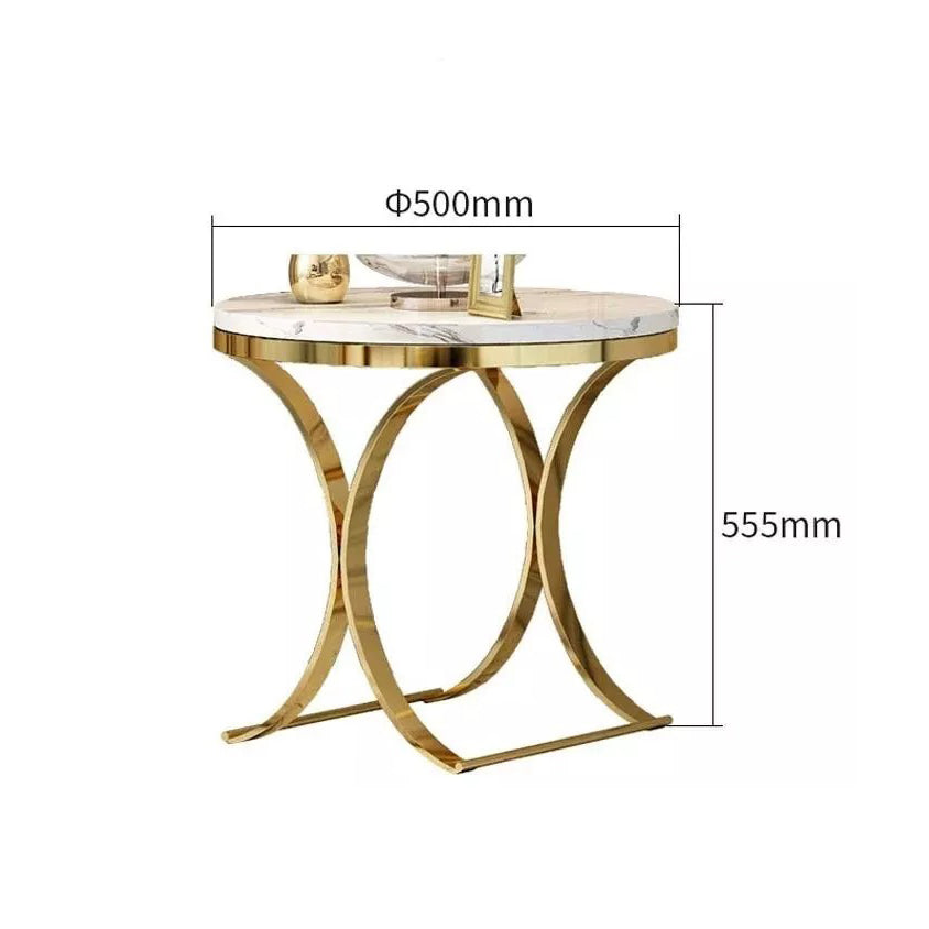 طاولة جانبية مستديرة عصرية