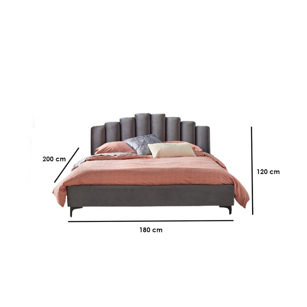 اشتري الان سرير خشبي بارجل معدني بتصميم مودرن اونلاين | بيوت