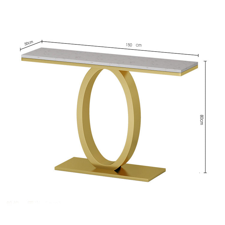 احصل الان علي طاولة كونسول ذهبي سطح ابيض اونلاين | بيوت