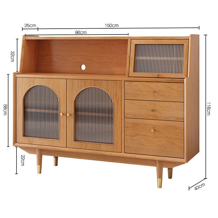 تصفح الان ركن قهوة خشبي فاخر بادراج تخزين اونلاين | بيوت