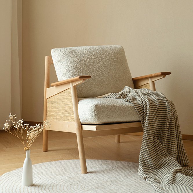 تسوق الأن كرسي استرخاء من الخشب متعدد الالوان اونلاين | بيوت