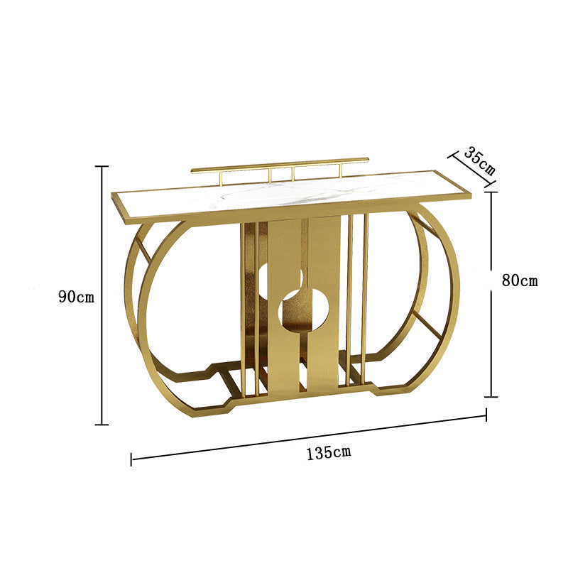 اشتري الان كونسول ذهبي بأرجل معدنية ابيض اونلاين | بيوت