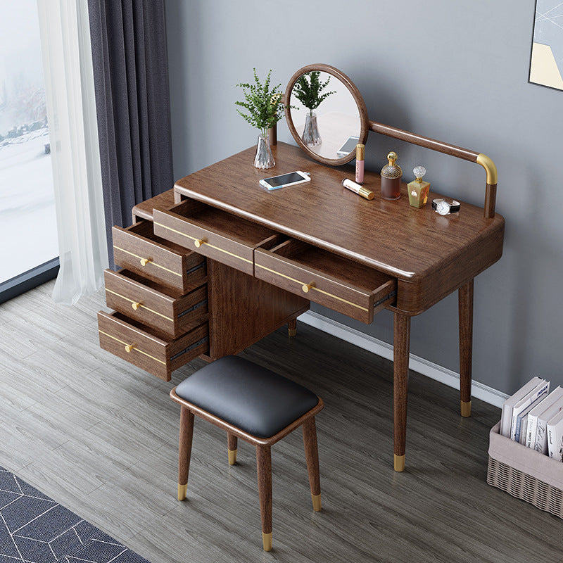 تصفح الان تسريحة خشبي مع مرآة متعددة الادرج اونلاين | بيوت