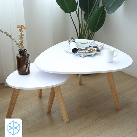 طاولتين قهوة بحجمين مختلفين