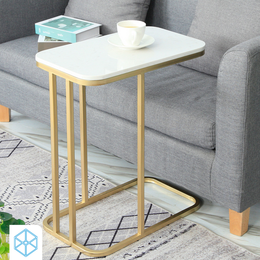 طاولة جانبية بإطار معدني