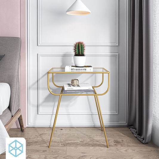 احصل الان علي طاولة جانبية بسطح زجاجي اونلاين | بيوت