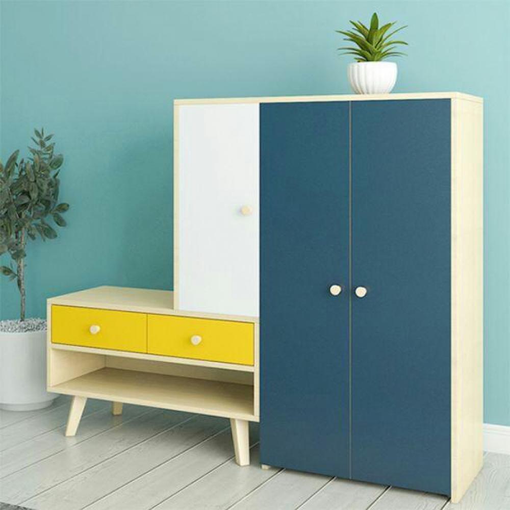 دولاب بارفف و ادرج الارجل من خشب