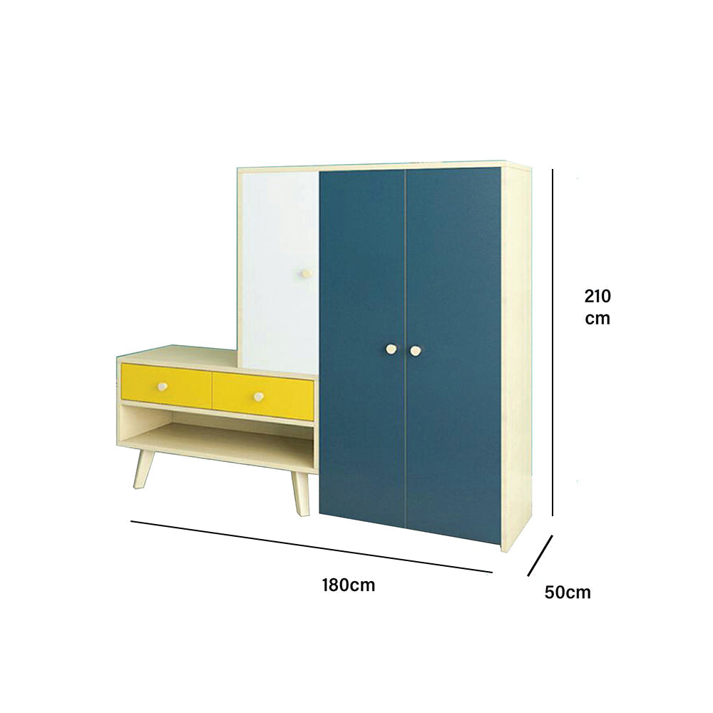 دولاب بارفف و ادرج الارجل من خشب