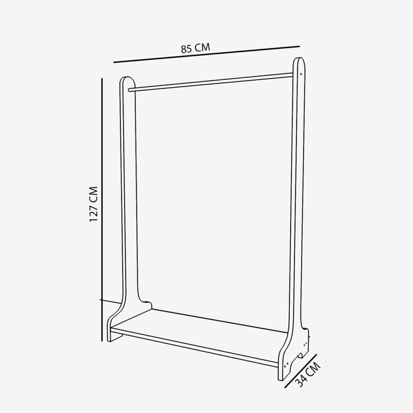 اشتري الان علاقة ملابس خشبيه تصميم مودرن اونلاين | بيوت