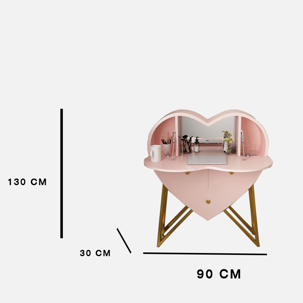 تسوق الان طاولة تزيين بتصميم وردي بشكل قلب اونلاين | بيوت