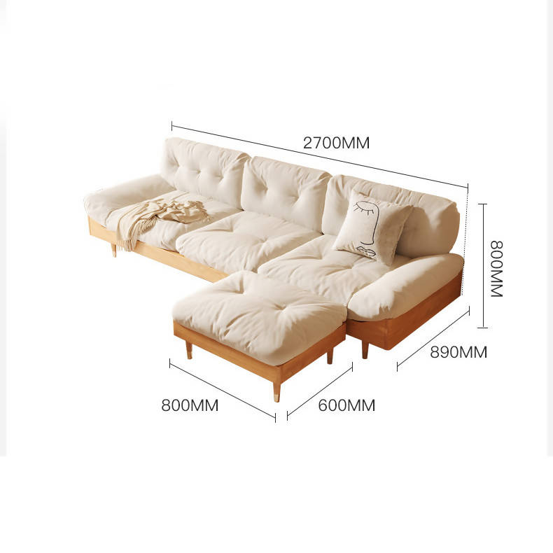 احصل الان علي أريكة قماش فاخره باللون الكاكي اونلاين | بيوت