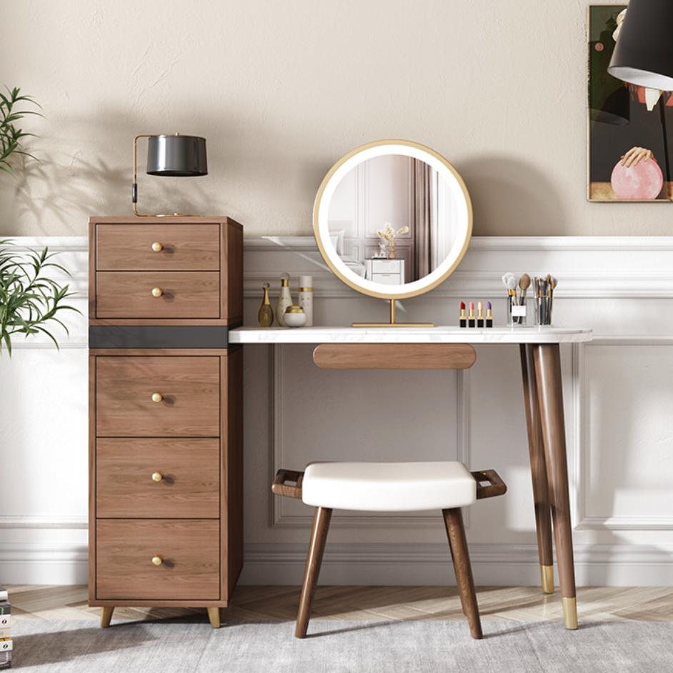 تصفح الان تسريحة غرفة خشبي فاخرة بعدة ادرج اونلاين | بيوت