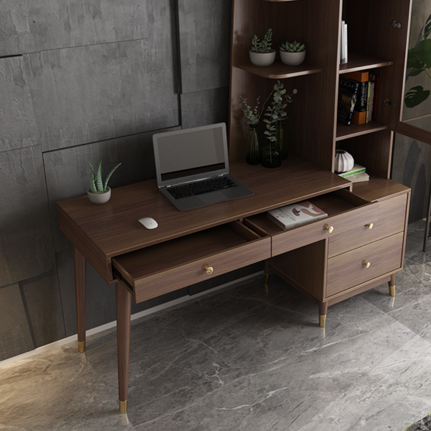 مكتب مع وحدة تخزين و كرسي تصميم مميز