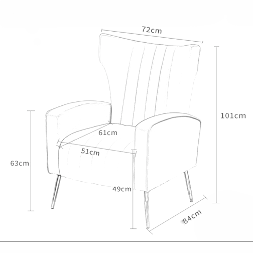 كرسي اريكة مفرد بالوان مميزه