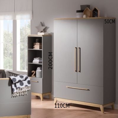 دولاب 2 باب و درج بارجل خشب