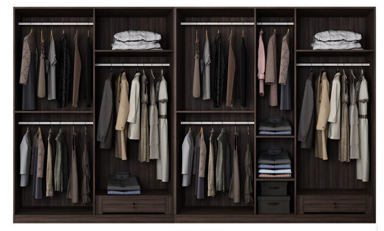 تصفح الان دولاب ملابس كبير بخزانة جانبية اونلاين | بيوت
