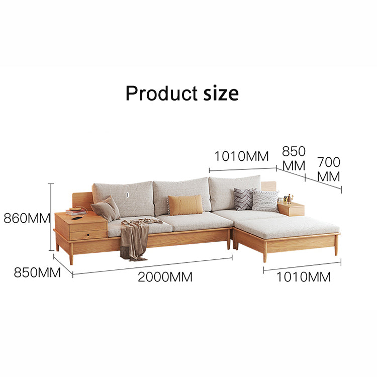 كنبه خشبي بزاوية عصرية