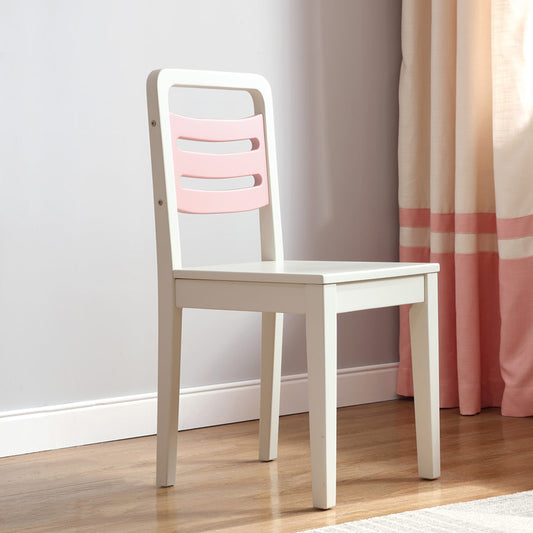 اشتري الان كرسي اطفال تصميم خشبي ابيض اونلاين | بيوت