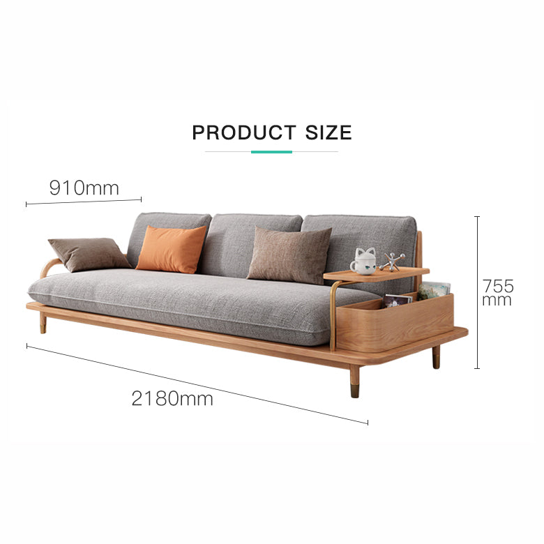 كنبه بخزينة جانبيه مزدوجة صغيره