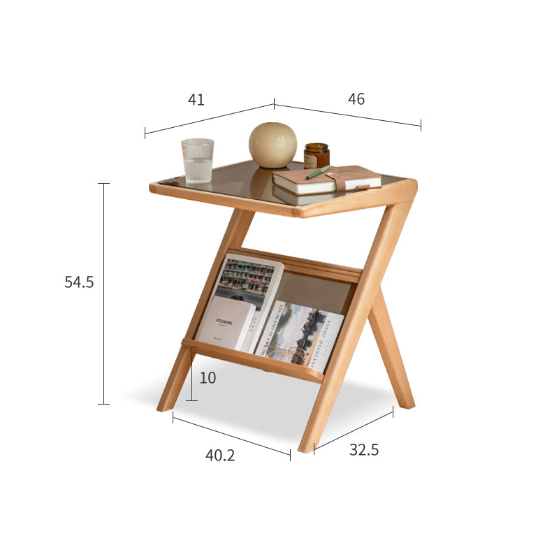 طاولة جانبية خدمة خشبي عصرية
