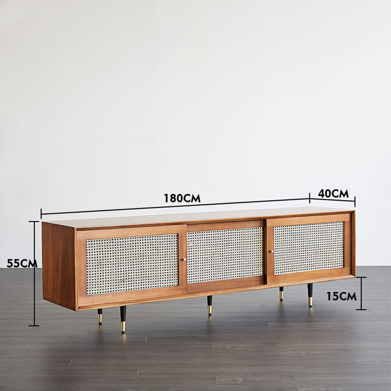 اشتري الان طاولة تلفزيون من خشب الروطان اونلاين | بيوت