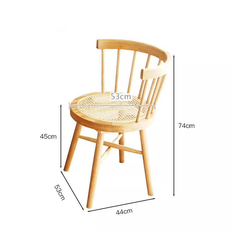تسوق الأن كرسي من خشب زان تصميم بسيط اونلاين | بيوت