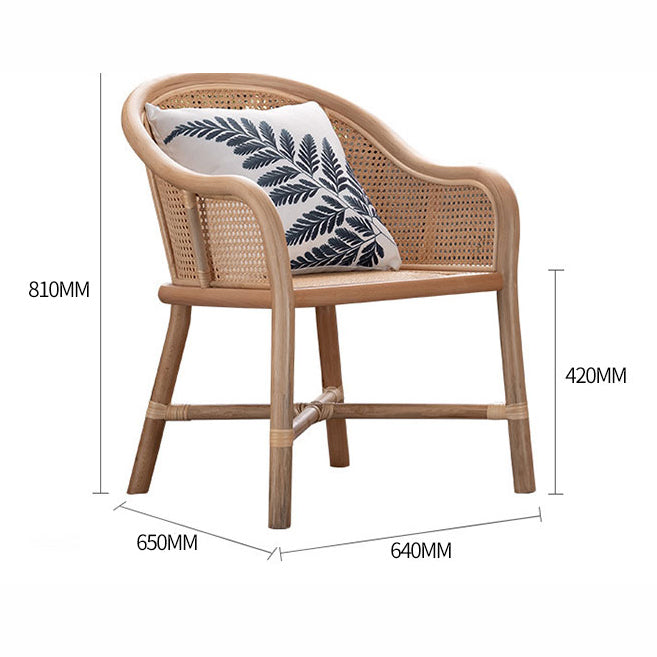 كرسي حديث خشبي و روطان بسيط